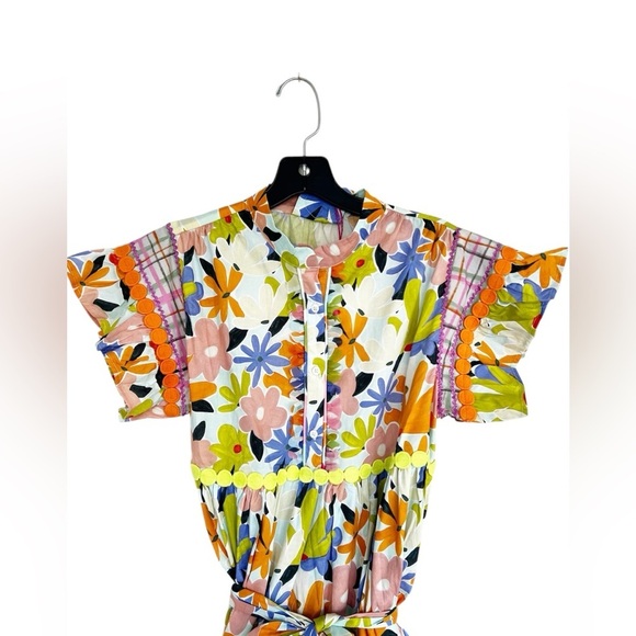 Celia B Floral Seren Midi Dress Womens XS NWT - Picture 8 of 14